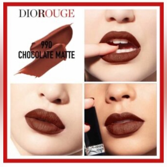 NEW IN BOX Dior Rouge Dior #990 Chocolate Matte - Picture 2 of 5